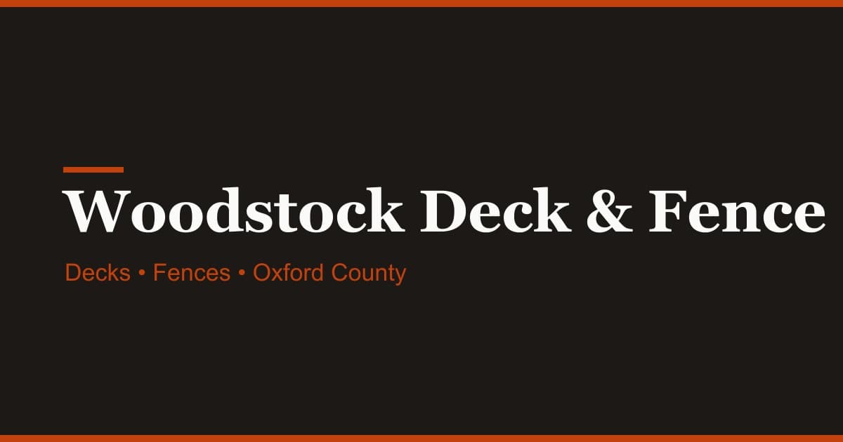 Woodstock Deck and Fence logo